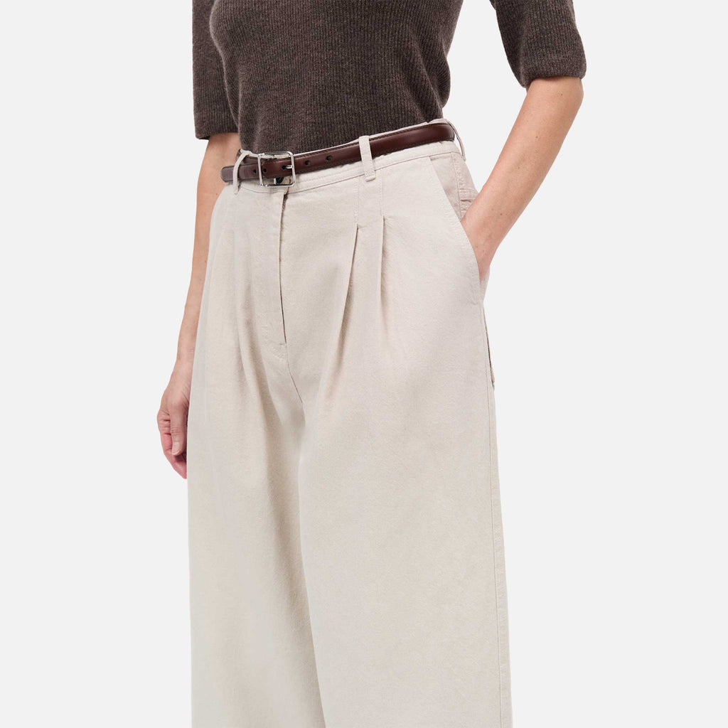 Prairie Cotton Twill Pants Stone Grey