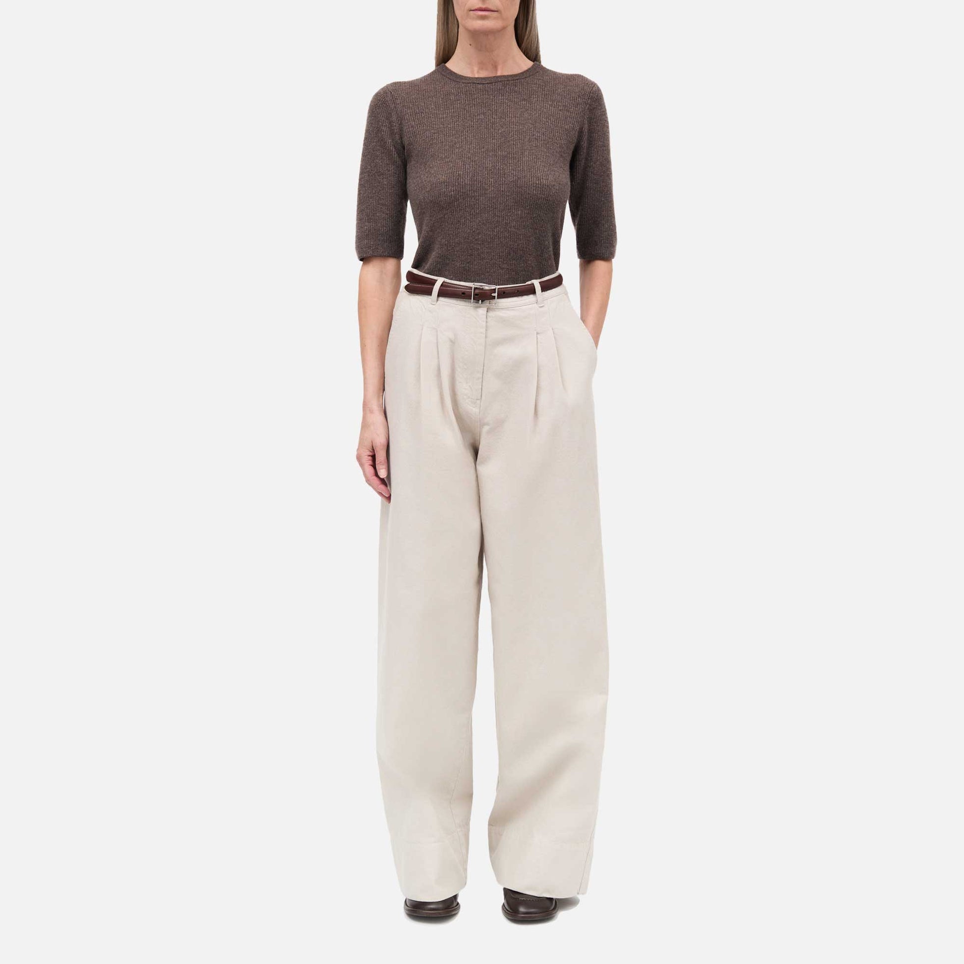Prairie Cotton Twill Pants Stone Grey