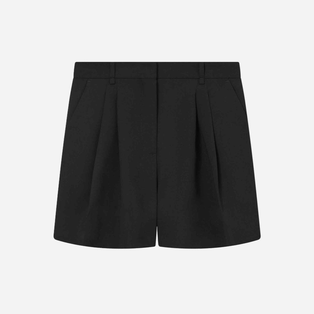 Prisk Crepe Georgette Shorts Black
