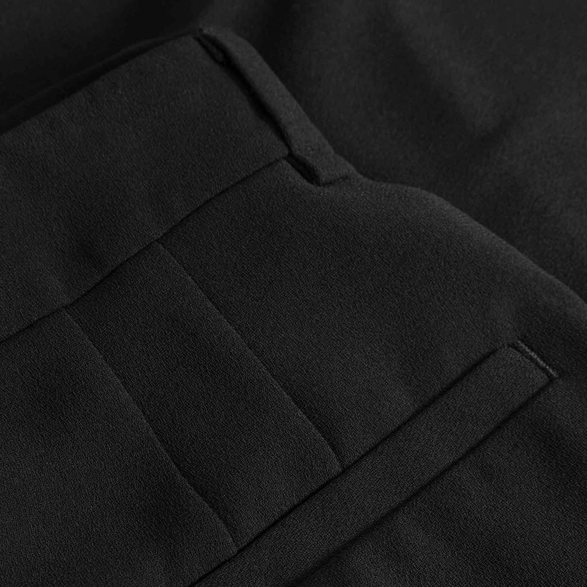 Prisk Crepe Georgette Shorts Black