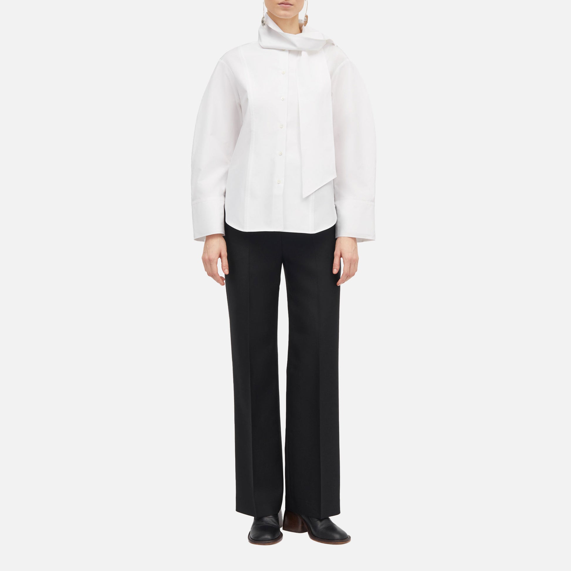 Priska Trousers Light Wool Black