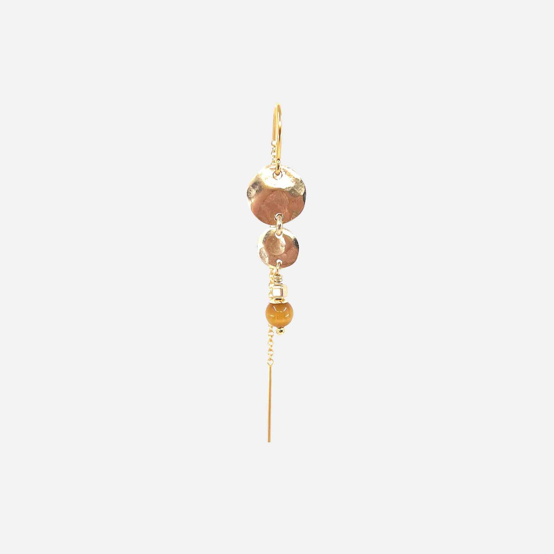 Puk Earring Golden Tigereye