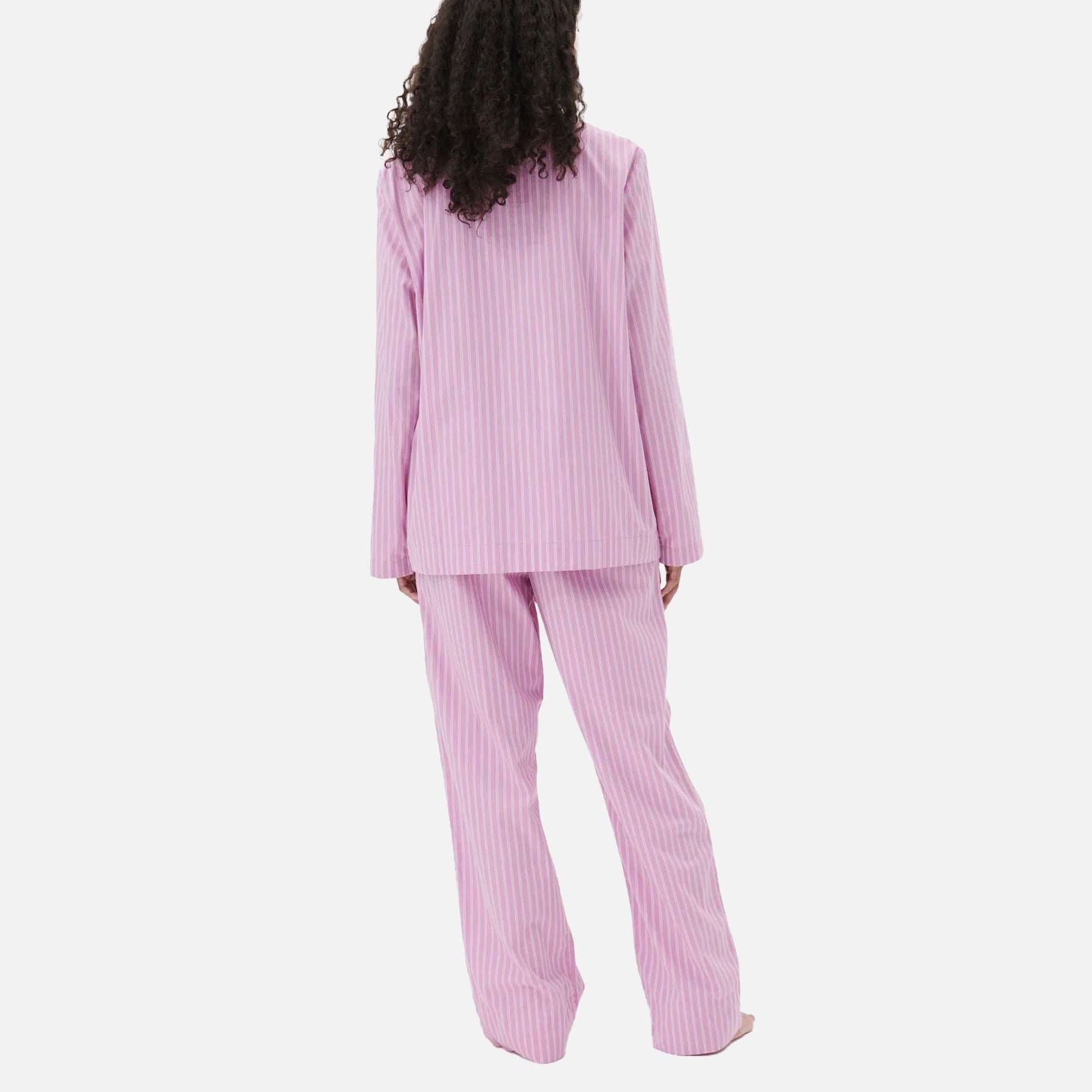 Poplin Pants Purple Pink Stripes
