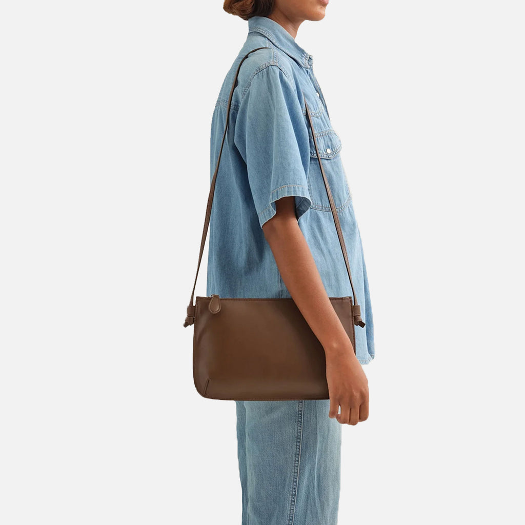 Large Leather Purse Chocolate