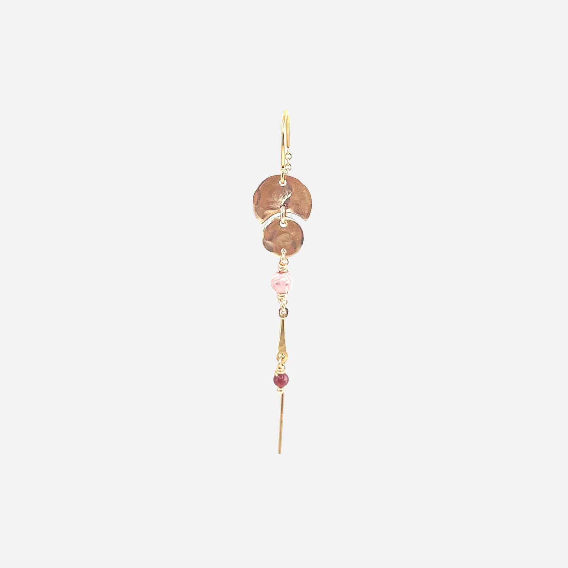 Qiara Earring Pink Rhodocrosite