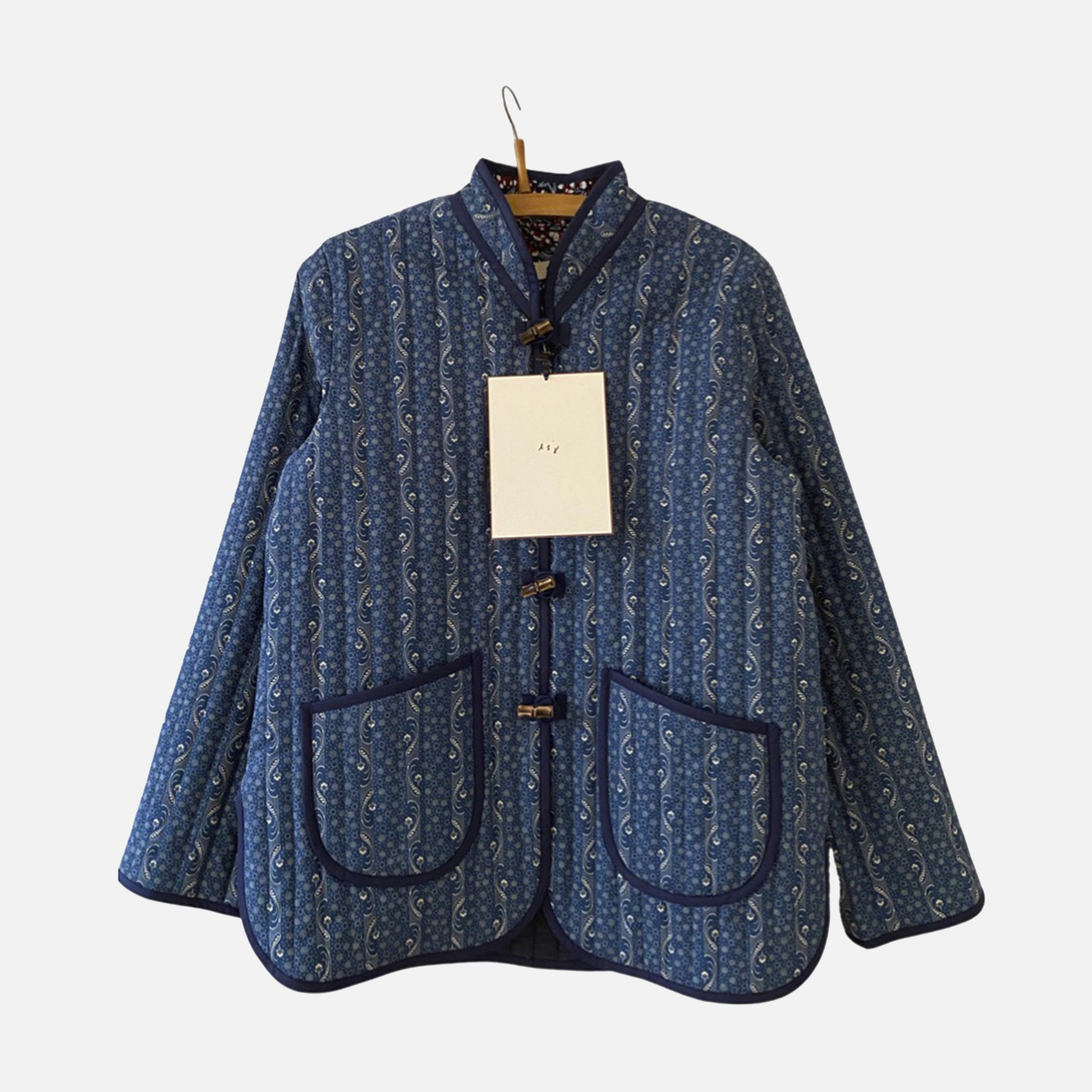 Quilt Jacket Indigo Paisley