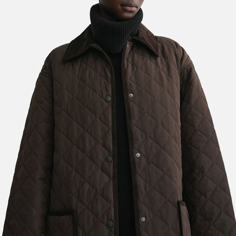 Quilted Barn Jacket Espresso