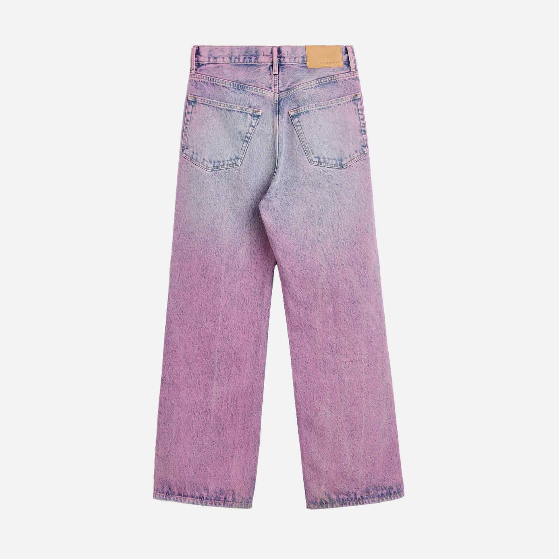 Relaxed Boot Jeans Pink Coat