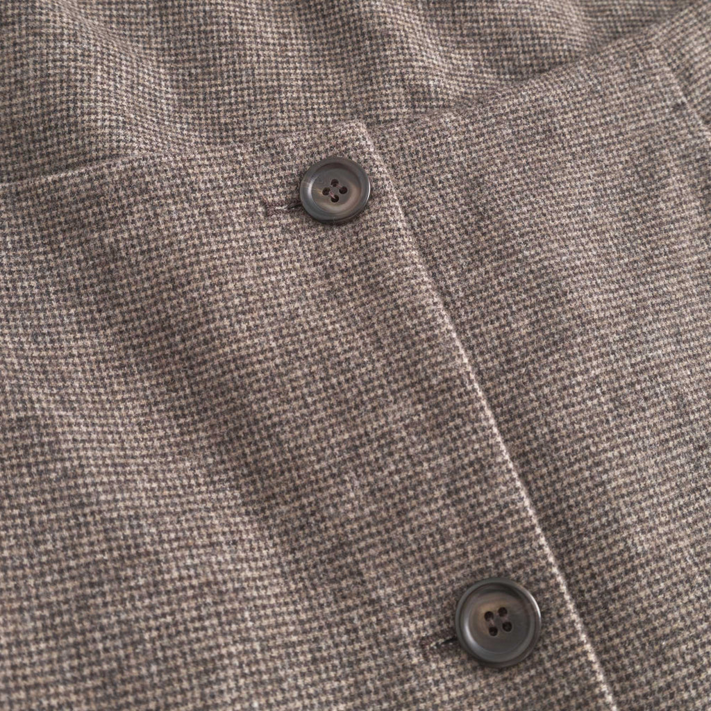 Reyna Skirt Beige Houndstooth