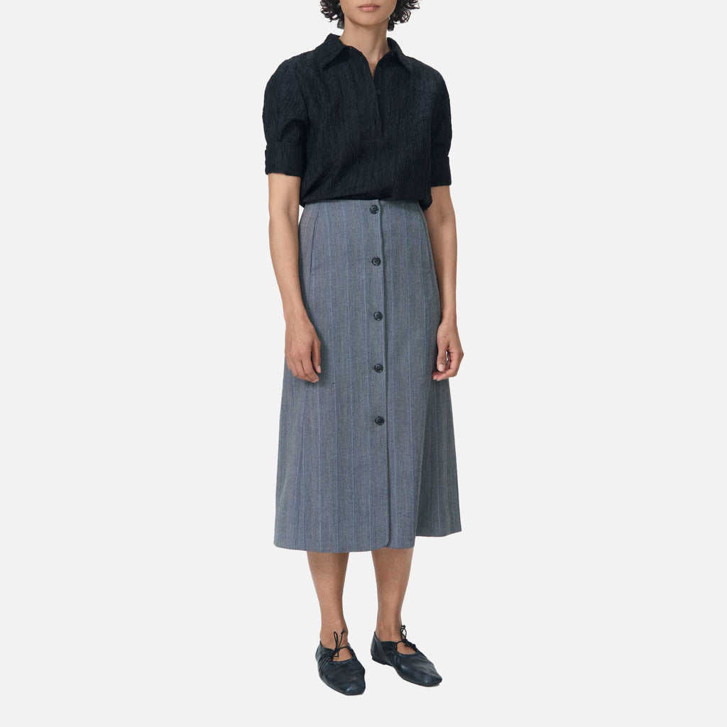 Reyna Skirt Charcoal Weave