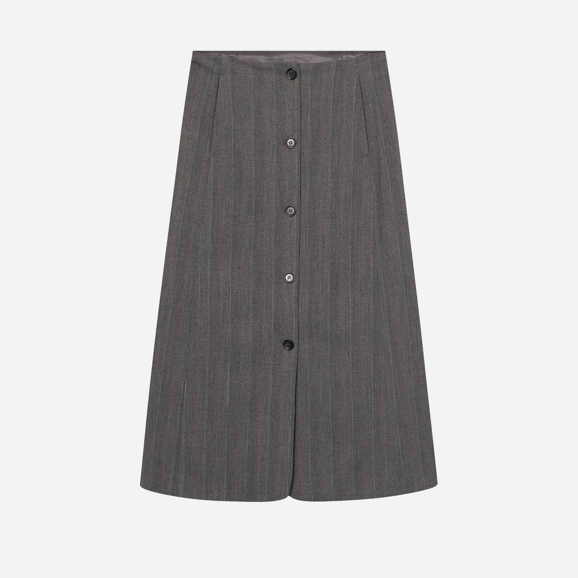 Reyna Skirt Charcoal Weave