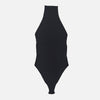 Ribbed Sleeveless Bodysuit Black