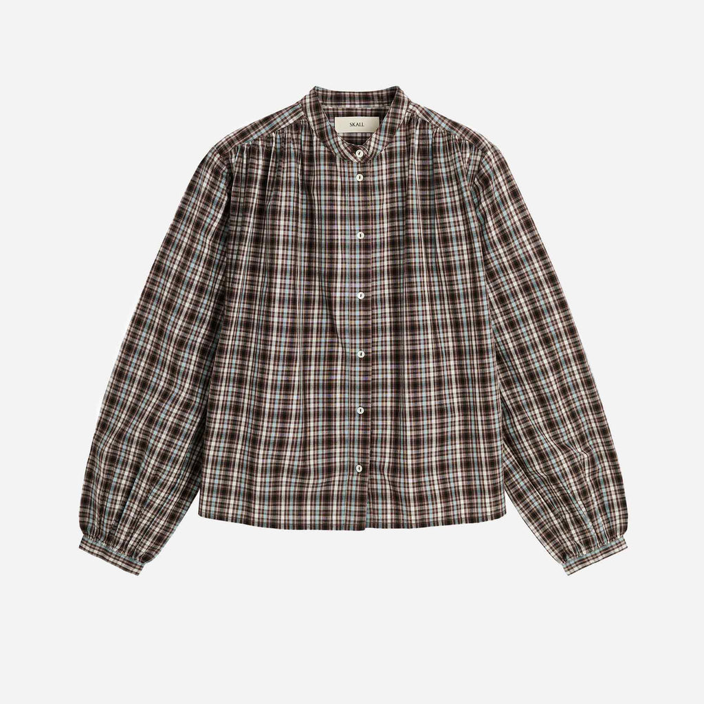 Ritu Shirt Brown Blue Check