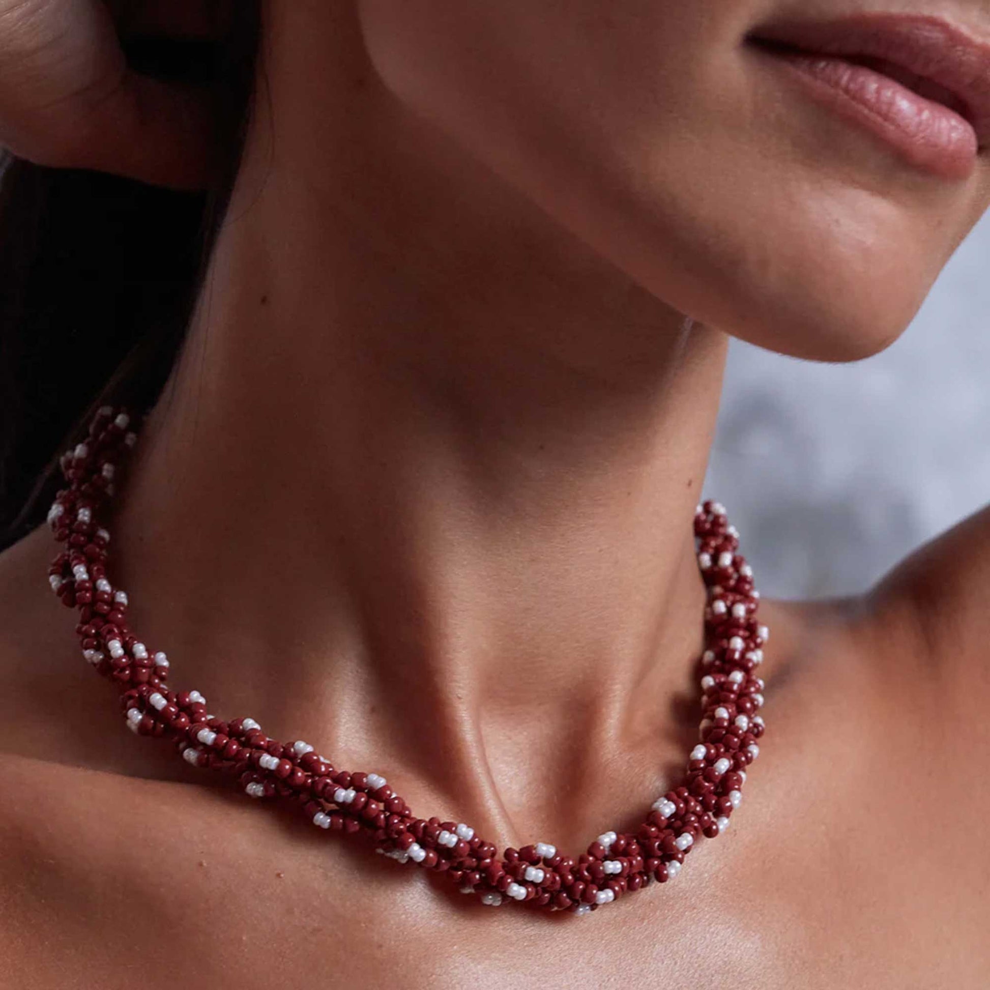 Rodeo Necklace Deep Burgundy
