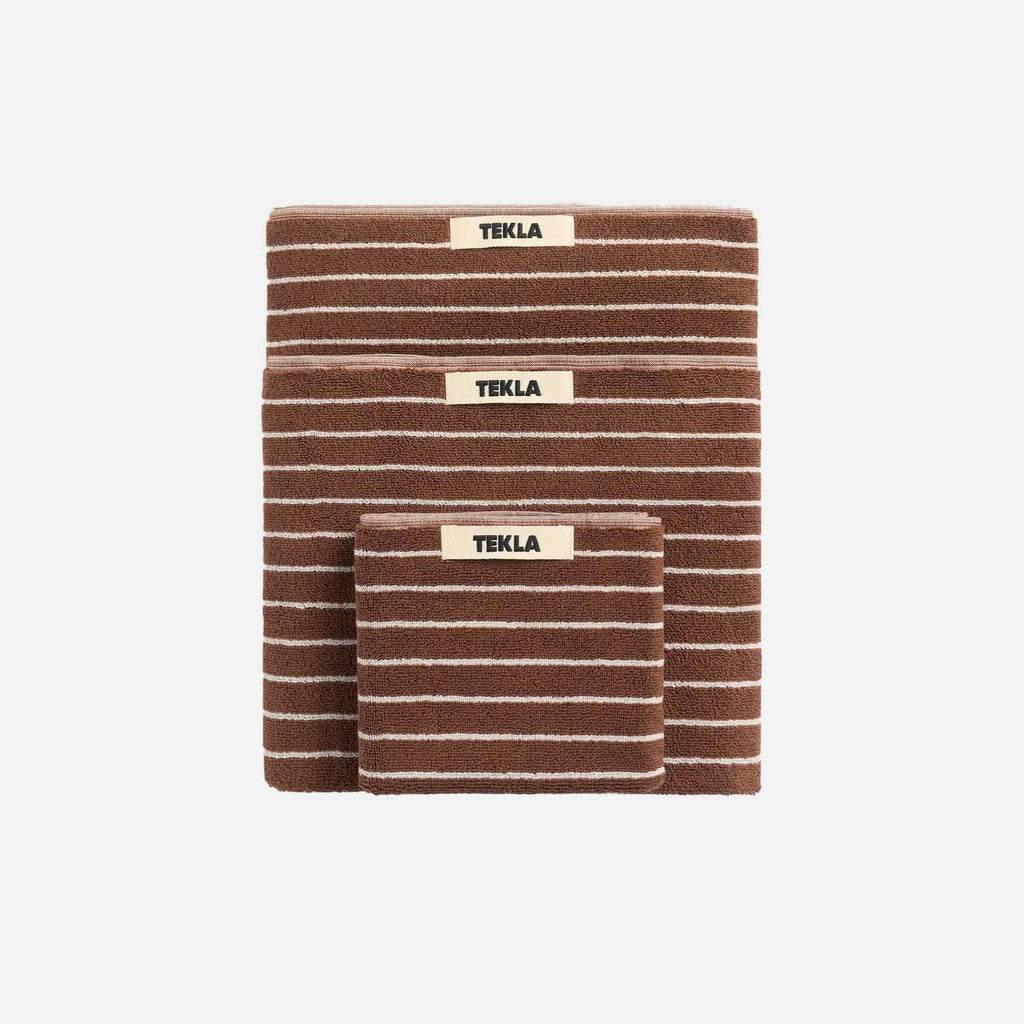 Hand Towel Rust Stripes