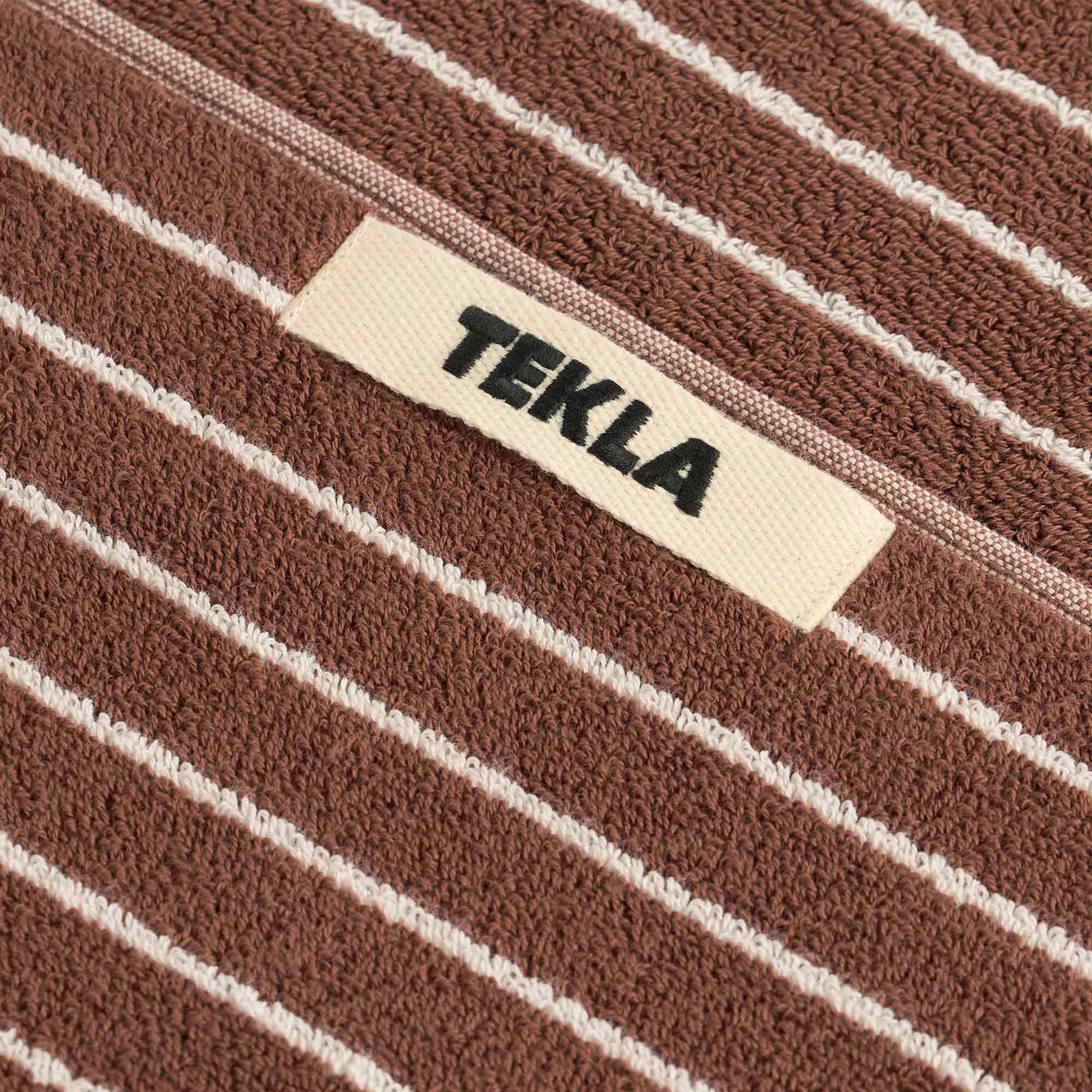 Bath Towel Rust Stripes