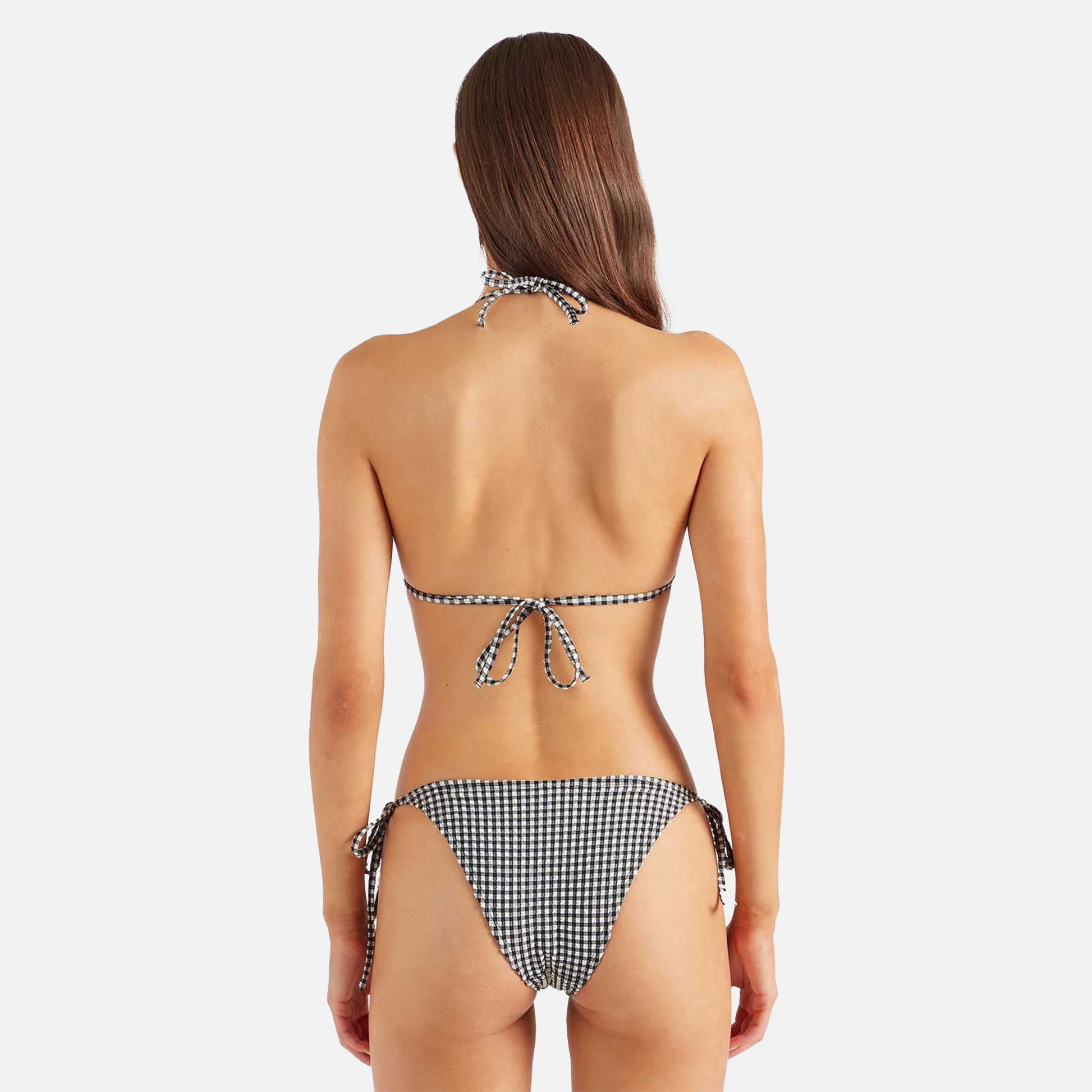 Sabrina Bikini Seersucker Black Gingham