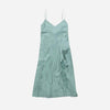 Satin Slip Dress Sage Green