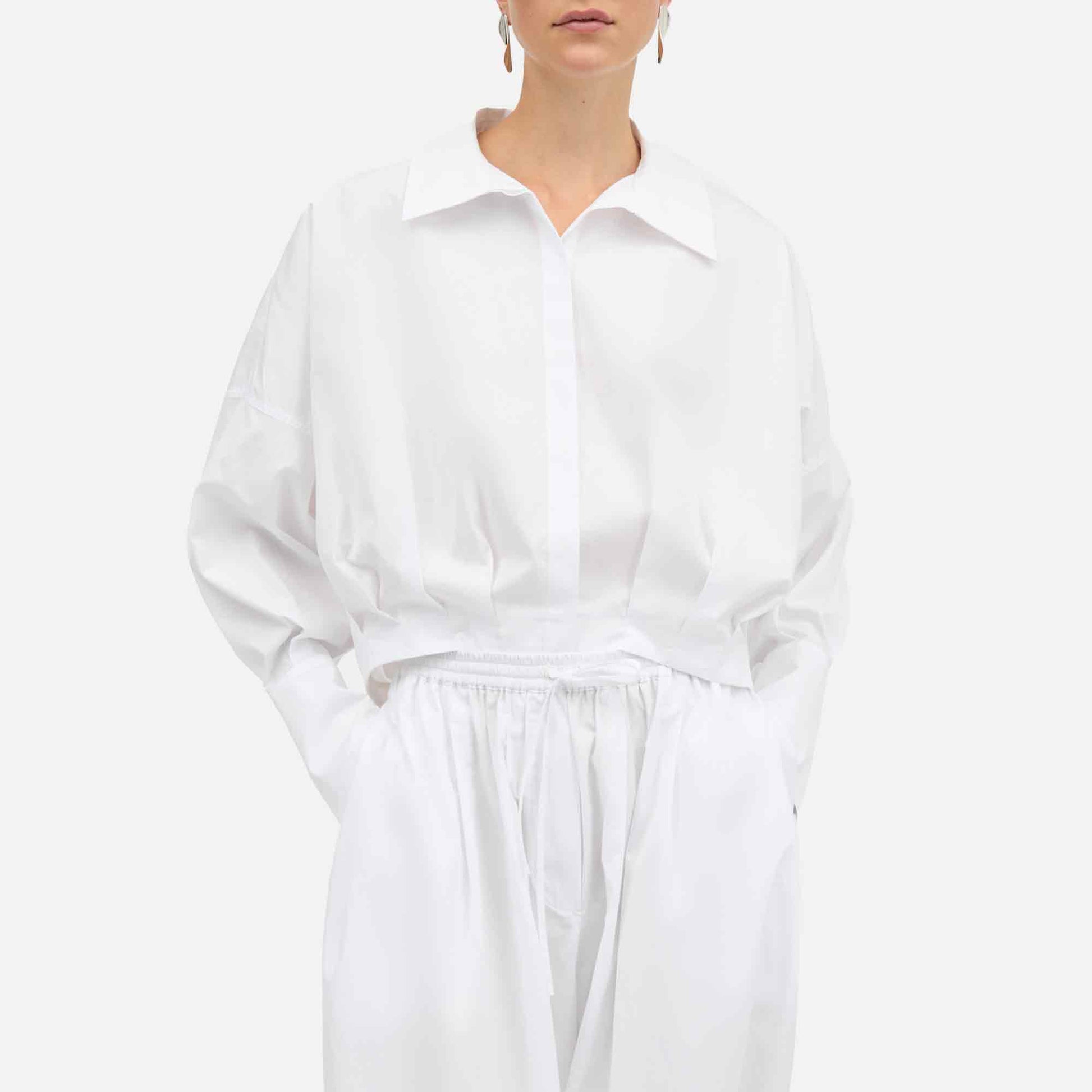 Saina Poplin Shirt White