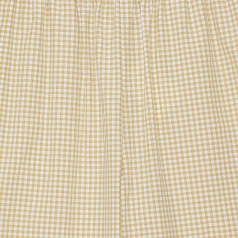 Sam Piping Pants Mini Check Curry/White