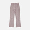Sam Piping Pants Mini Check Brown/White