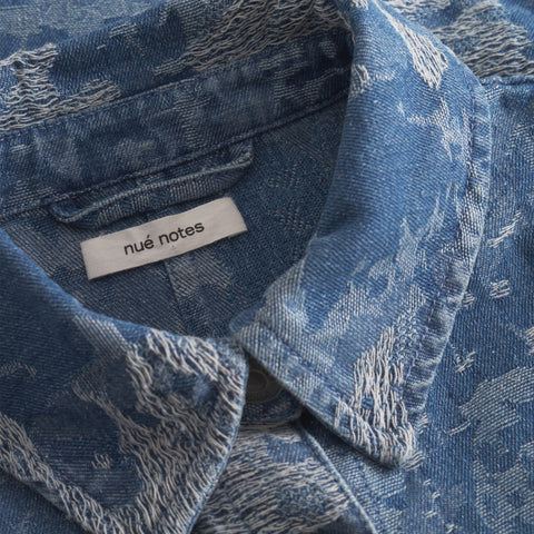 Sanibel Shirt Denim Blue Jacquard