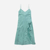 Satin Slip Dress Sage Green