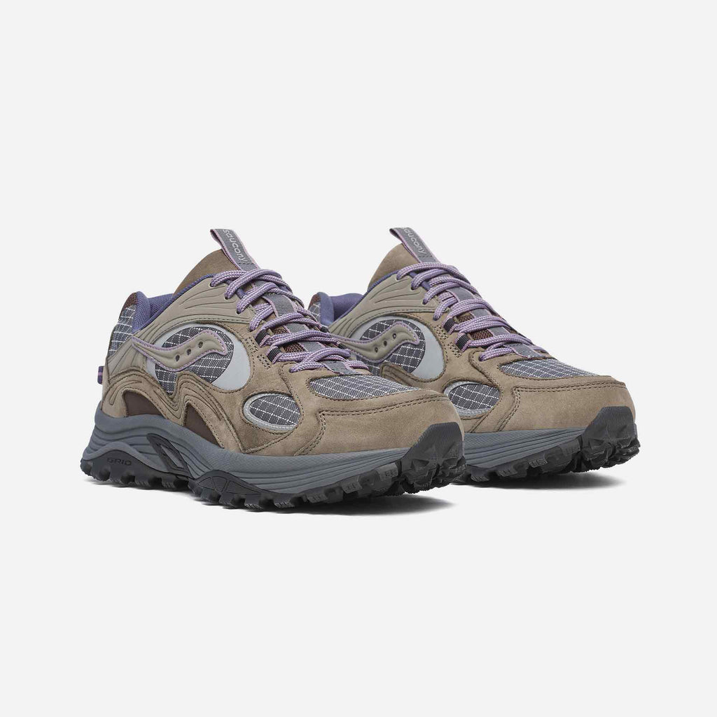 Grid Aura X Sneakers Dark Grey/Mud