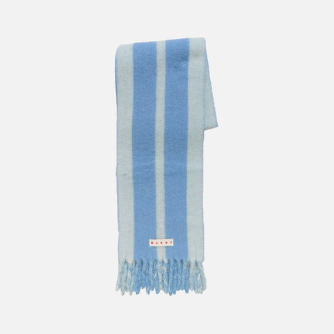 Scarf Striped Alpaca Wool Glass