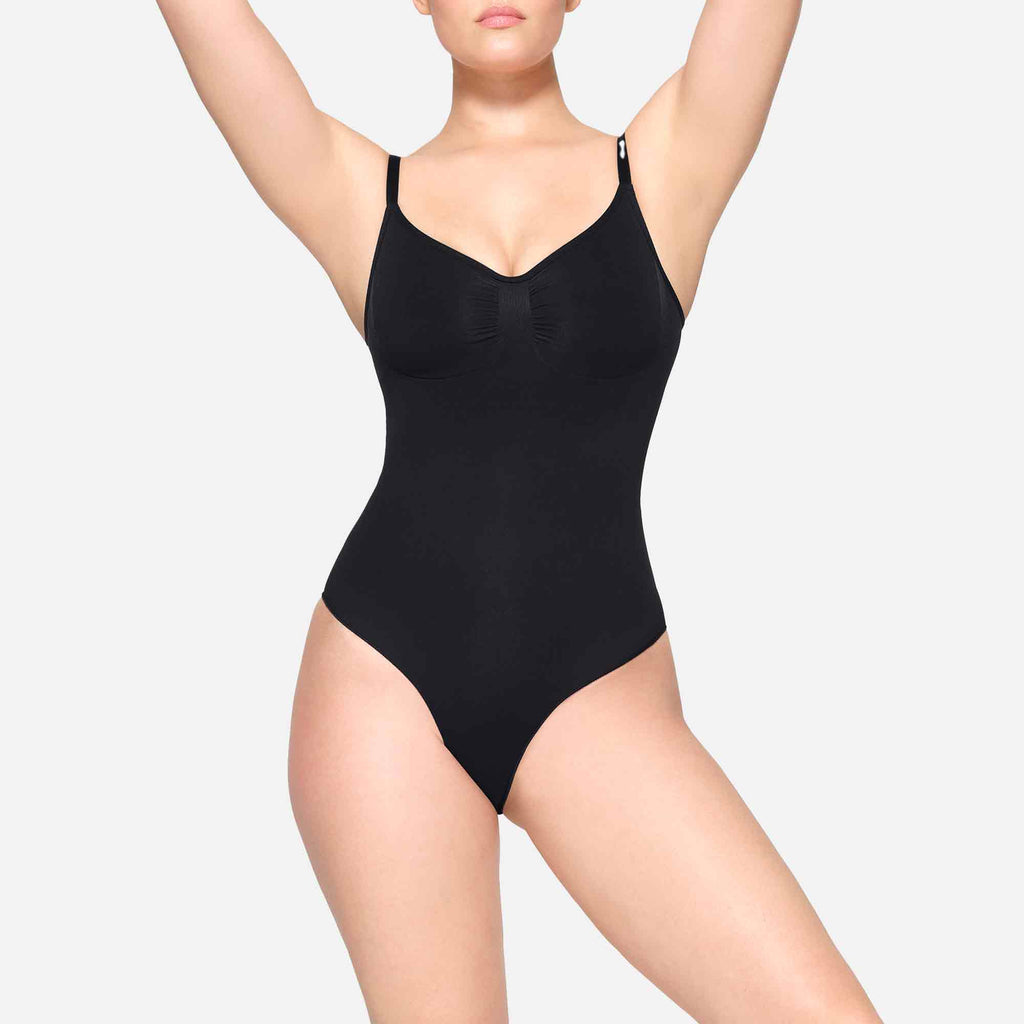 Seamless Sculpt Brief Bodysuit Onyx