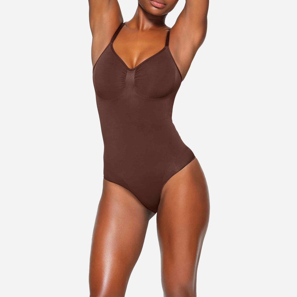 Seamless Sculpt Brief Bodysuit Cocoa