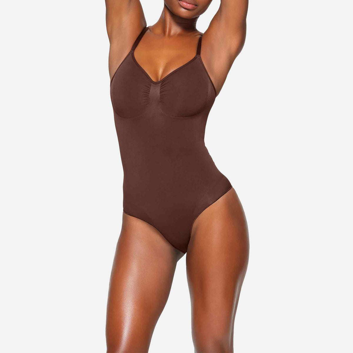 Seamless Sculpt Brief Bodysuit Cocoa