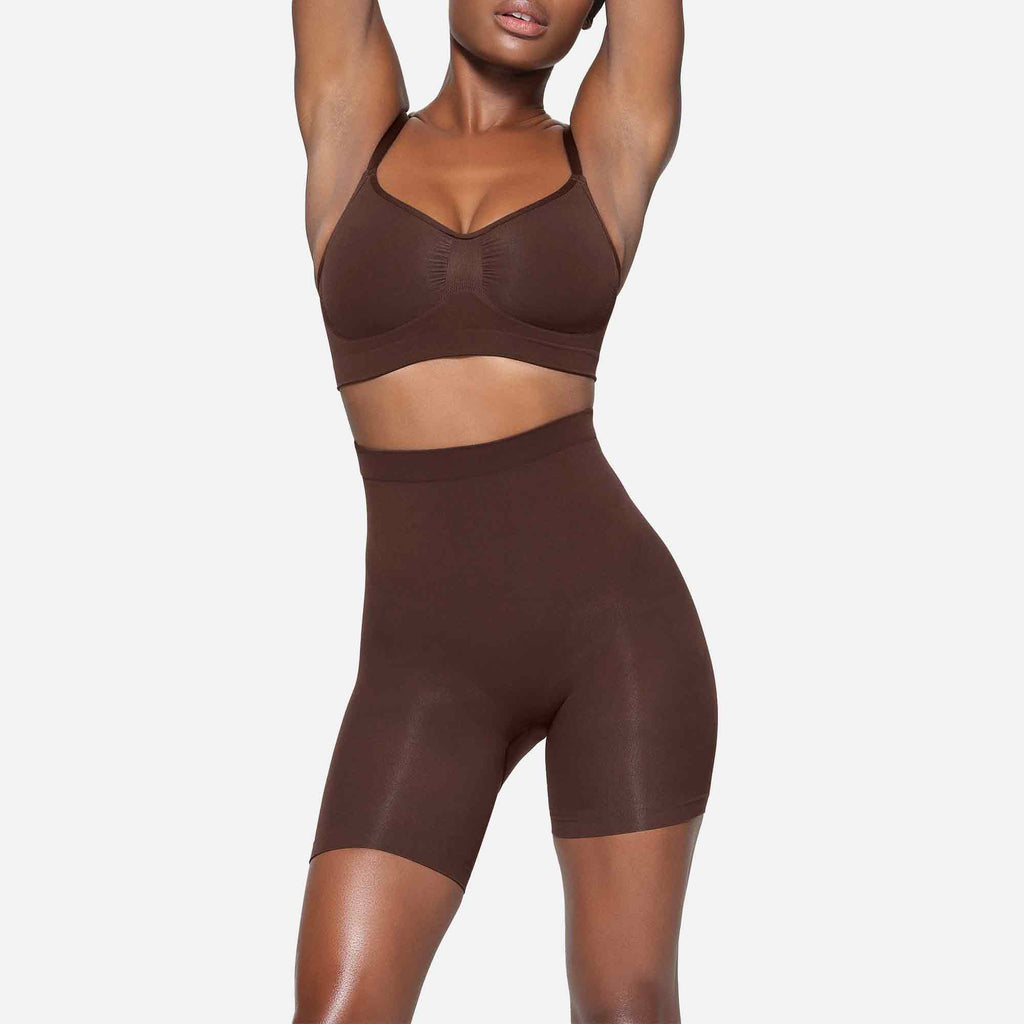 Seamless Sculpt Mid Thigh Short Cocoa