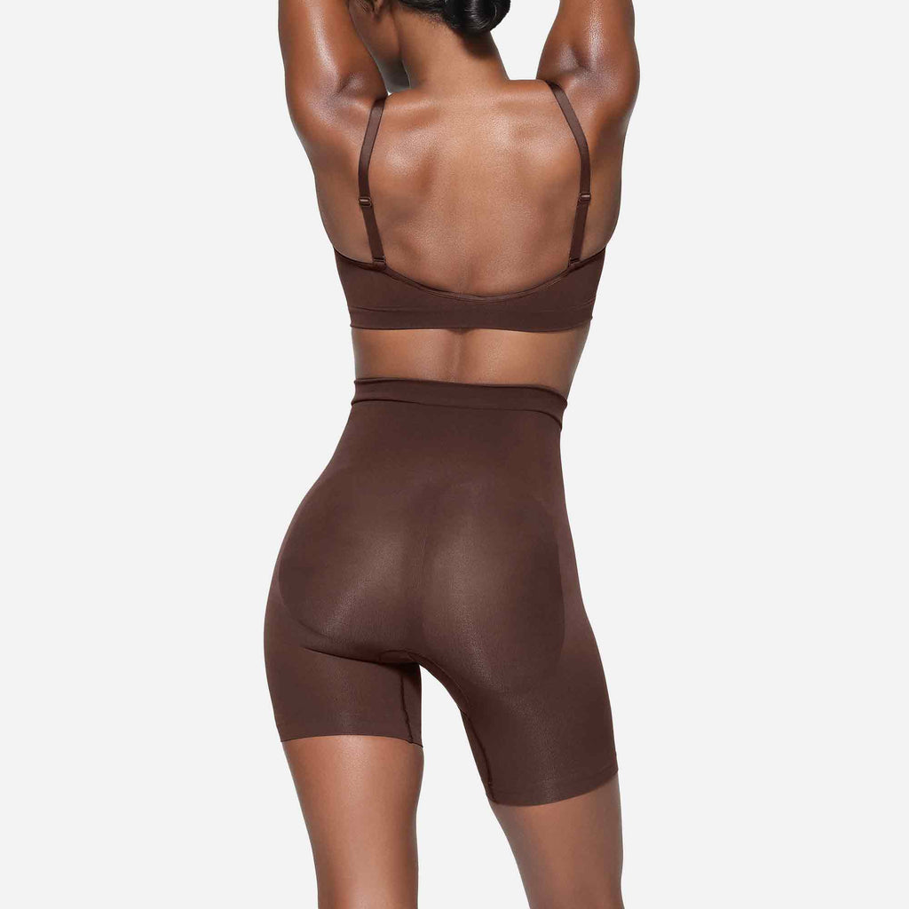 Seamless Sculpt Mid Thigh Short Cocoa
