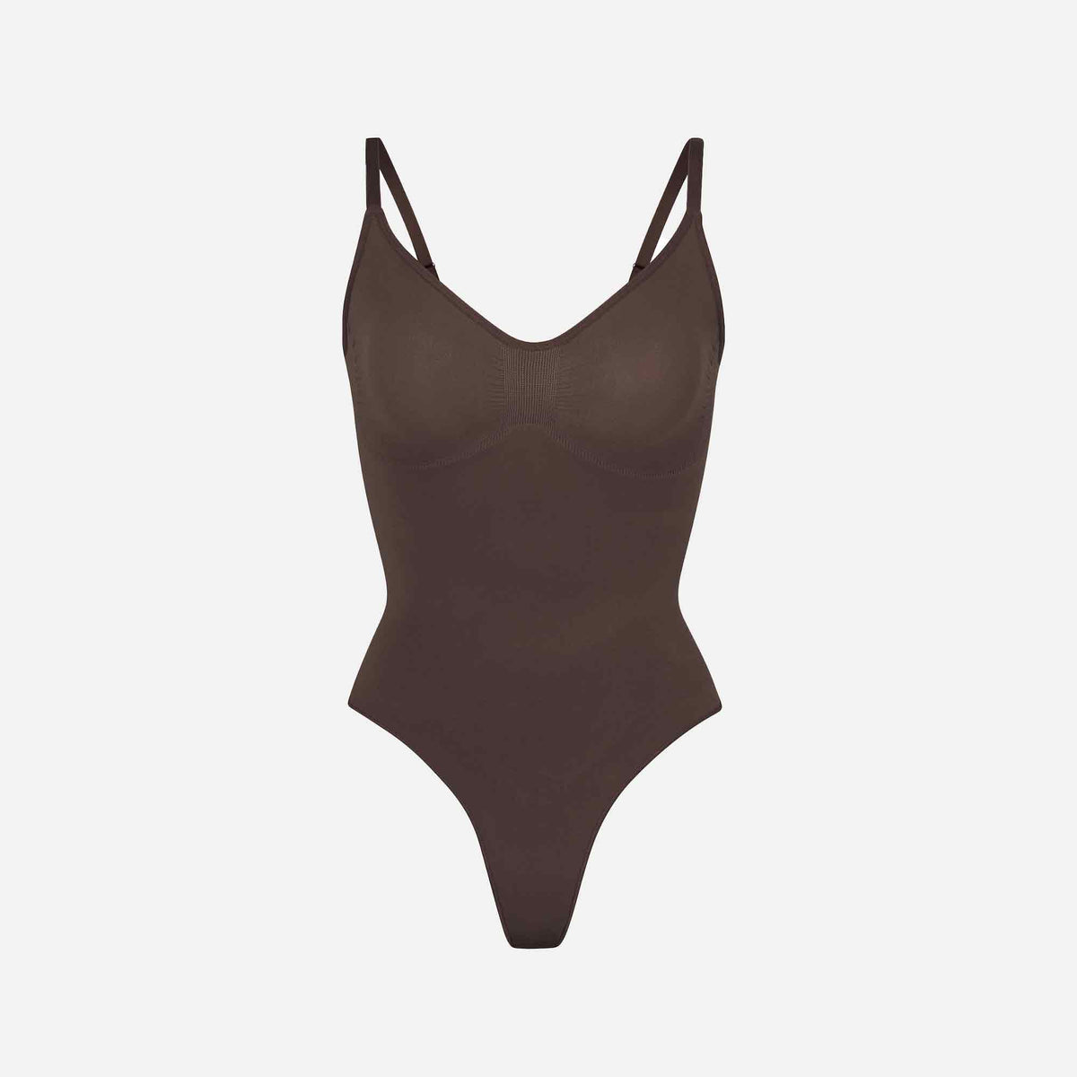 Seamless Sculpt Thong Bodysuit Cocoa