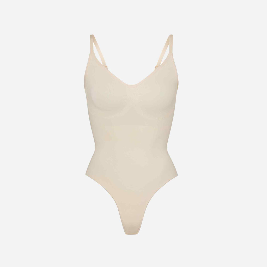 Seamless Sculpt Thong Bodysuit Sand