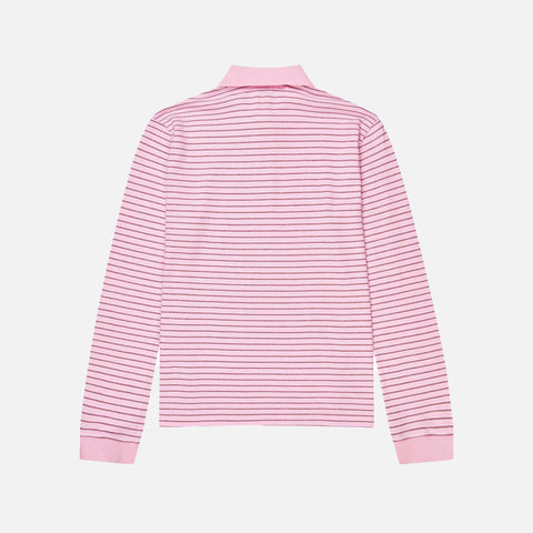 Serena Polo Shirt Berry Stripe