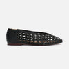 Sessi 10 Hand-braided Leather Ballerina Black