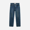 Sharon Straight Jeans Washed Dark Blue