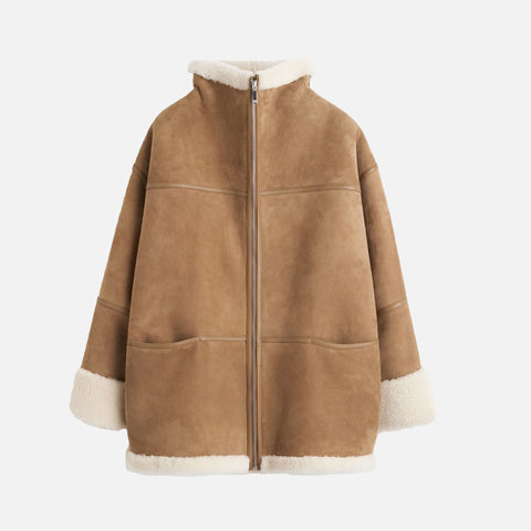 Signature Shearling Jacket Biscuit