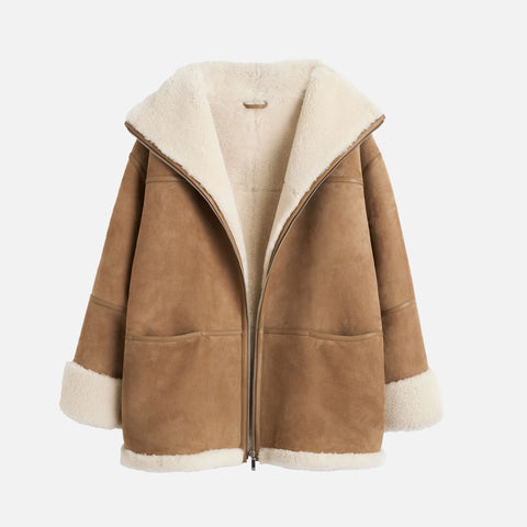 Signature Shearling Jacket Biscuit