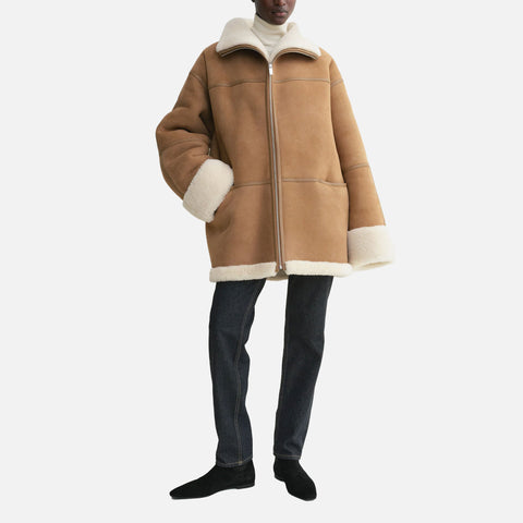 Signature Shearling Jacket Biscuit