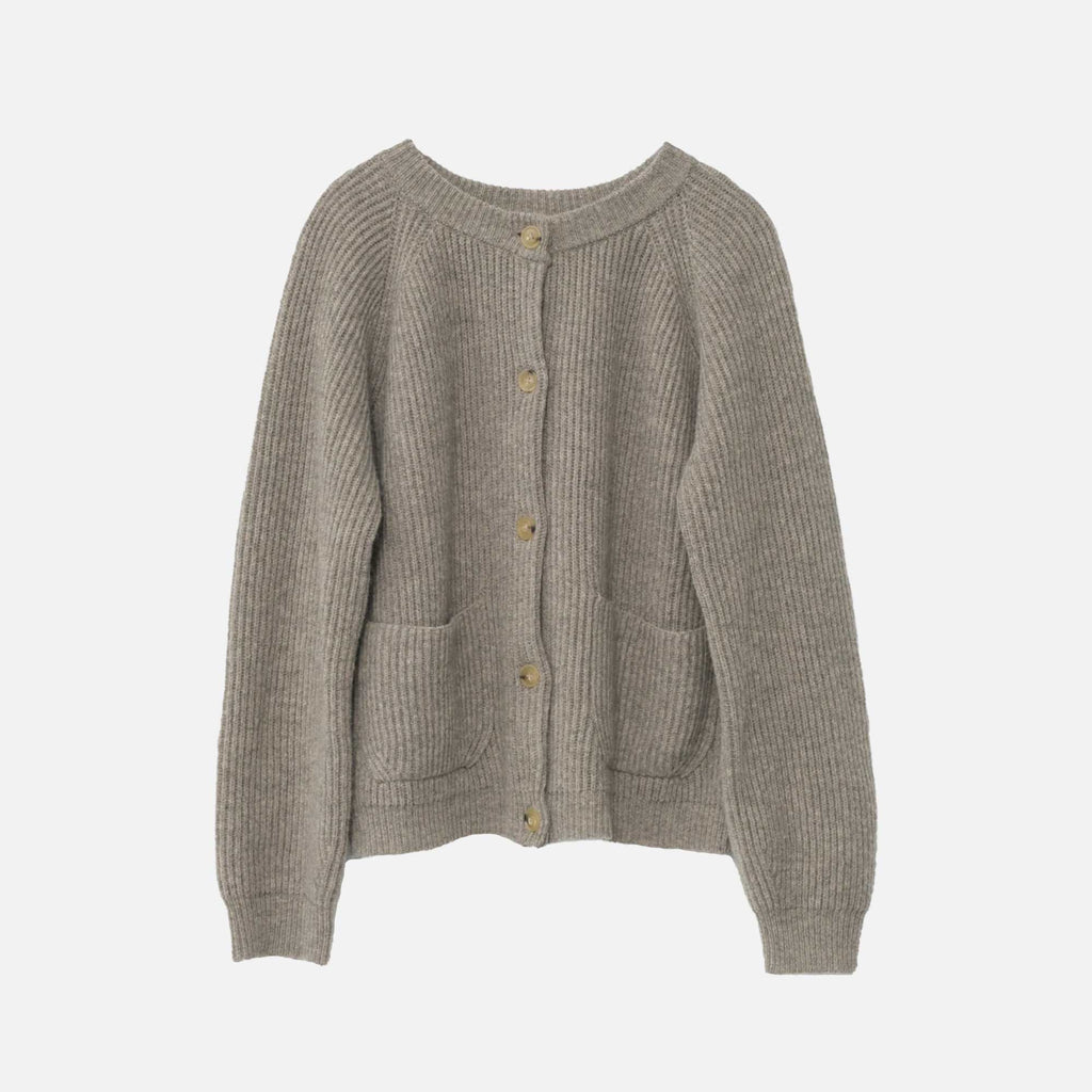 Shetland Wool Cardigan Nature