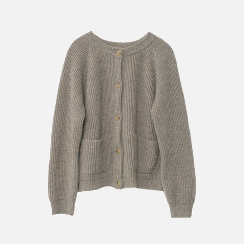 Shetland Wool Cardigan Nature