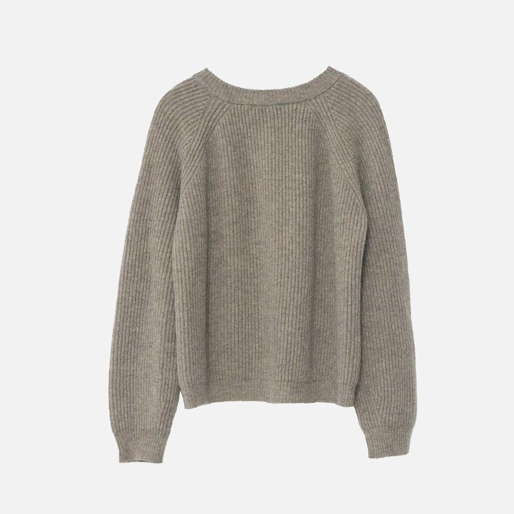 Shetland Wool Cardigan Nature