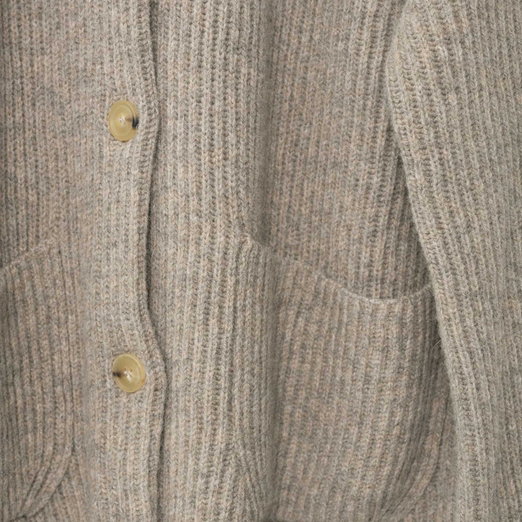 Shetland Wool Cardigan Nature
