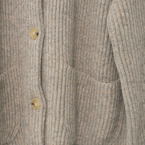 Shetland Wool Cardigan Nature