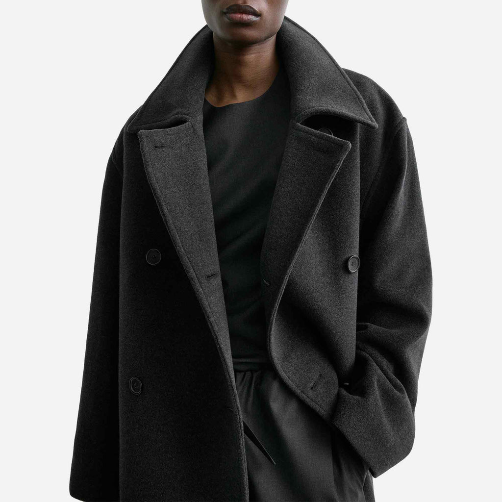 Shield Coat Mid Grey Melange
