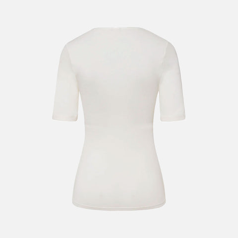 Short Sleeve Shirt Woolen Silk Cygne