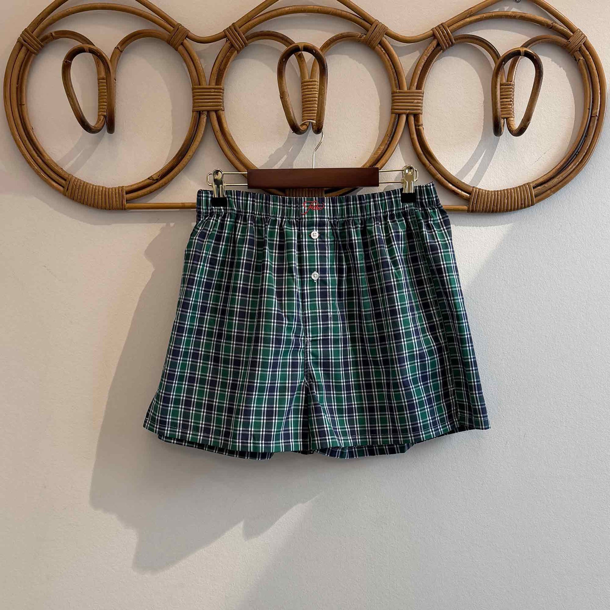 Shorts Green & Blue Check